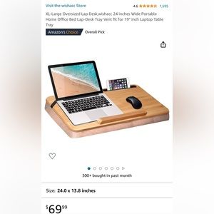 NEW Bamboo Lap Desk